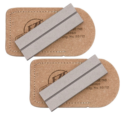 2 PACK Eze-Lap Pocket Diamond Sharpener Fine Grit With Fish Hook Slot 3'' x 1''