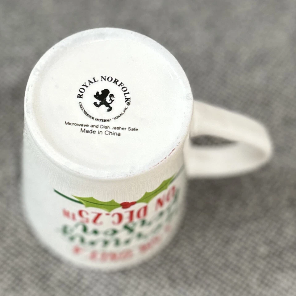 Taza de té de café de gran tamaño de 16 oz I Am Only A Morning Person el 25 de diciembre-Navidad Foto 2 de 4