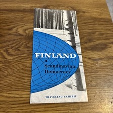 Finland A Scandinavian Democracy Traveling Exhibit Pamphlet,1960s