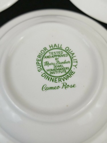 Vintage Quality Hall China Berry Fruit Bowls Cameo Rose 5" Bowls Lot of 3๐ฅ๐ฅ - Picture 10 of 12