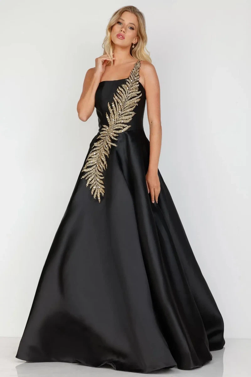 Terani couture black and best sale gold