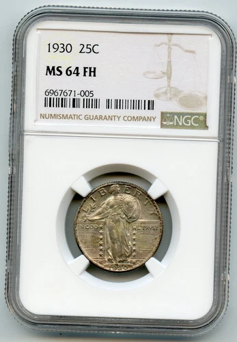 1930 25C Standing Liberty Quarter NGC MS 64 FH - GC177