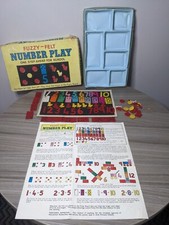 Vintage Fuzzy Felt - Number Play - 1960 - Original Allan Industries Ltd