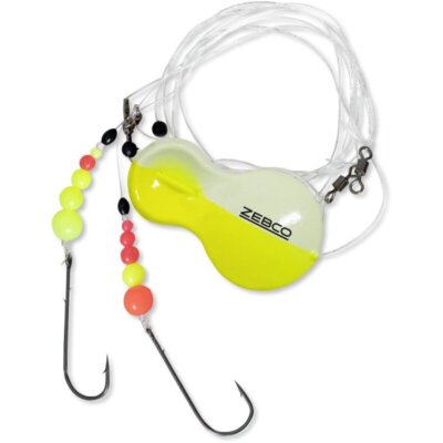 Zebco Inline RFT Flatty Rig gelb-weiß 80g 90cm - Vorfach, Bleifrei 