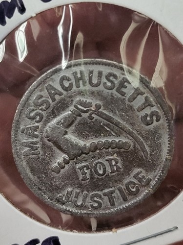 1859 Massachusetts For Justice Freedom Of Speech Token 1859 Rare - Picture 4 of 4