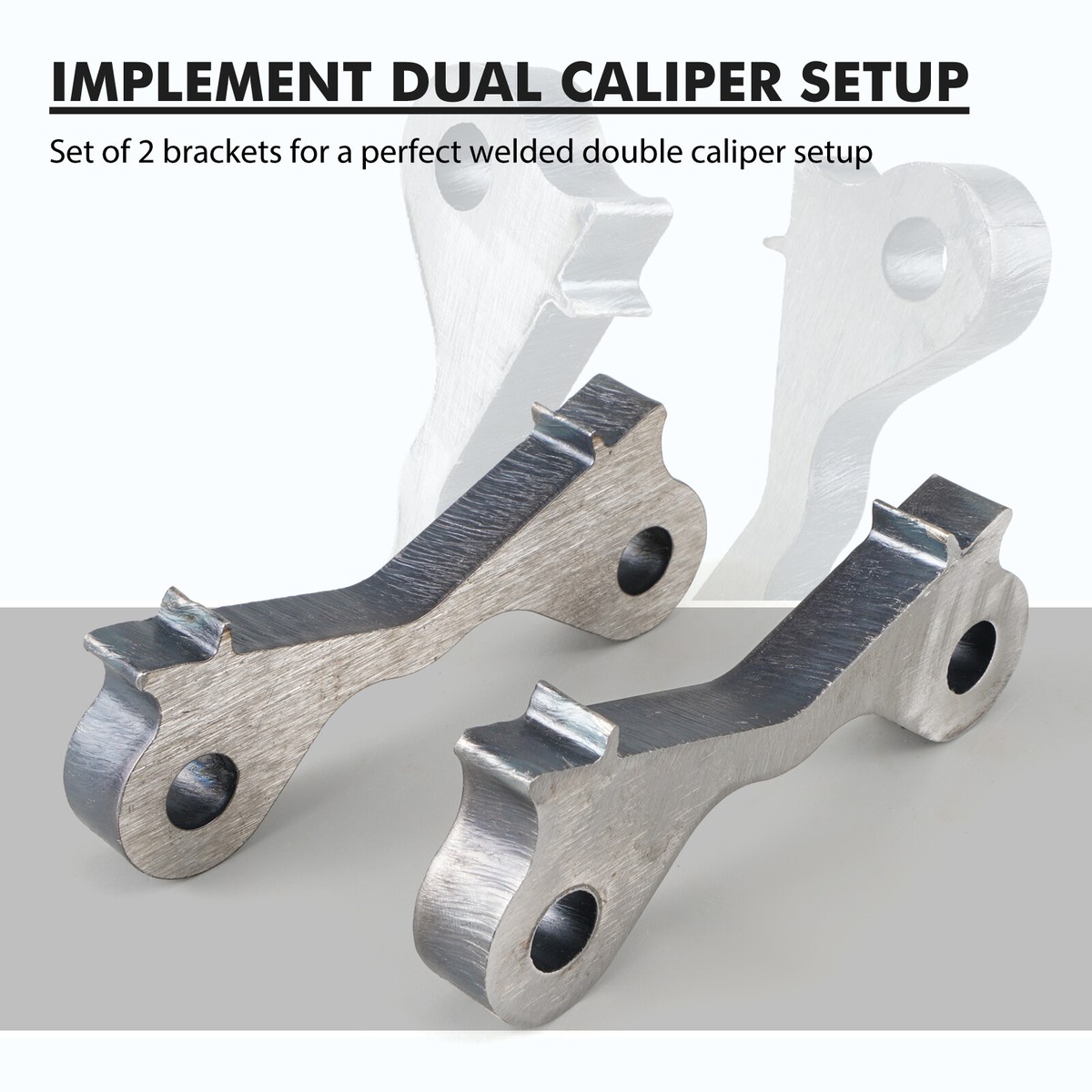 セットアップ　6-7y Dual Rear Caliper Bracket Weld On Adapter Drift Handbrake