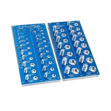 2-in-1 Thread Checker,Bolt and Nut Identifier Gauge,Nut and Bolt Thread Check...