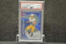 2020 Panini Illusions Astounding #A3 Justin Herbert Astounding-Sapphire A PSA 10