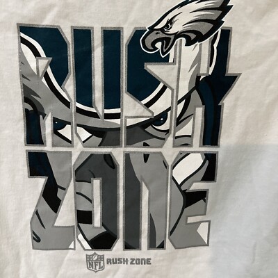 NWOT NFL RUSH ZONE Philadelphia Eagles SHORT SLEEVE SHIRT CHILDS SIZE M 5/6