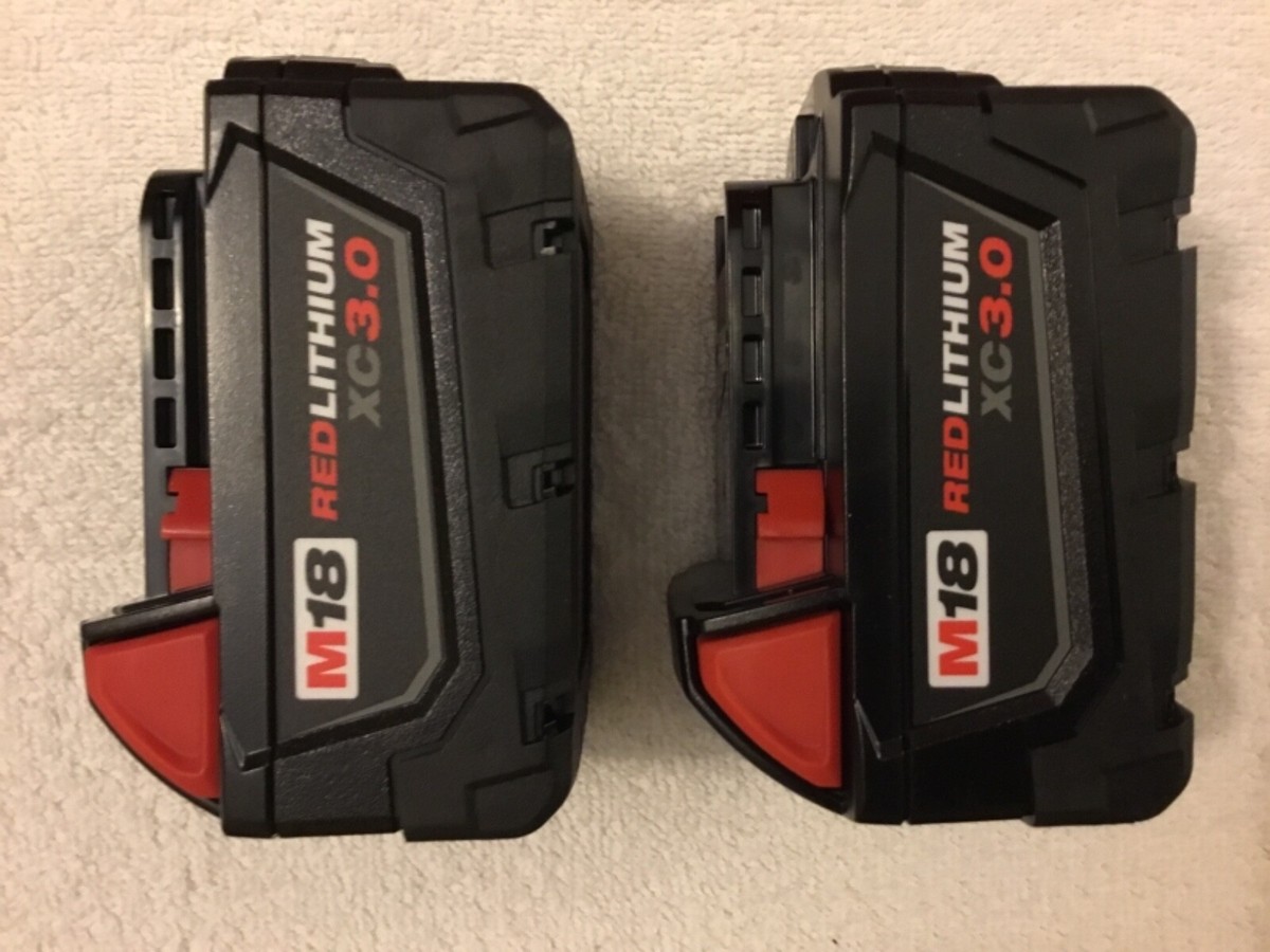 2 New Milwaukee 48-11-1828 M18 18V 18 Volt XC 3.0Ah Red Lithium