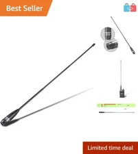 VHF/UHF 15.6" Whip Antenna for YAESU, Vertex, TYT, Wouxun Radios - SMA-Male