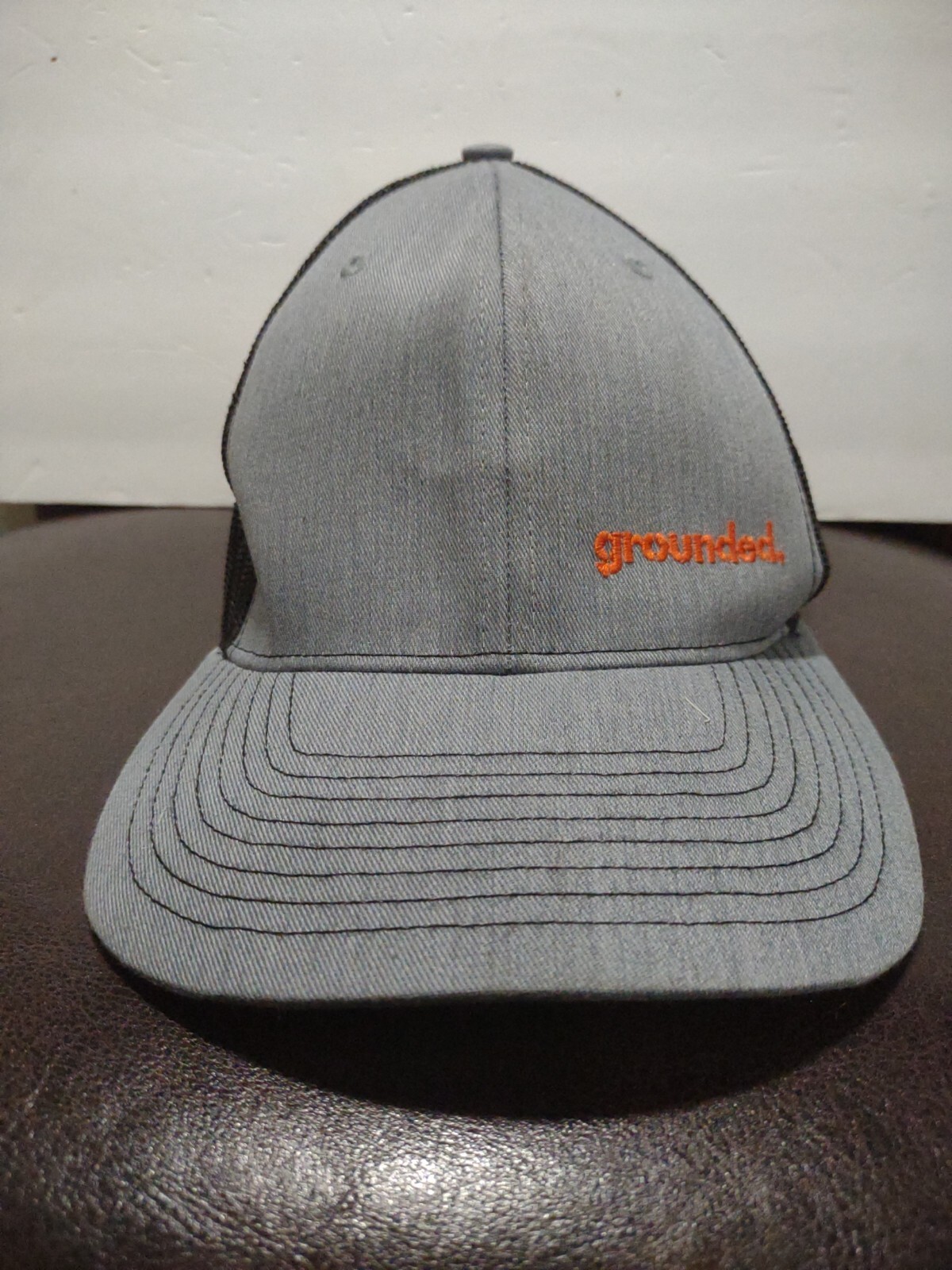 Gray & Black Mesh Snapback Baseball Cap by Grounded-image