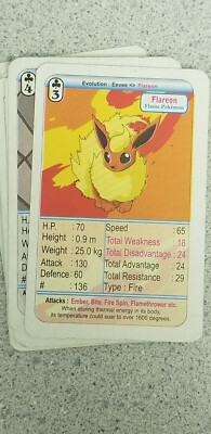 Pokémon Funskool (INDIA) Vintage 52 Playing Cards - Pikachu - Squirtle LP -  Htf