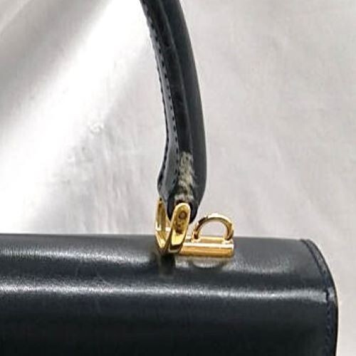 Gucci Lady Lock Top Handle Handbag Black Leather w/ Key & Mirror Used Authentic - Picture 13 of 24