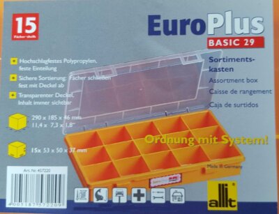 Sortimentskasten EURO, gelb, 29/15