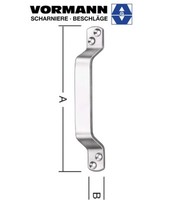 Vormann Edelstahl V2A Handgriff LäNge 160 Mm Breite 20 Mm
