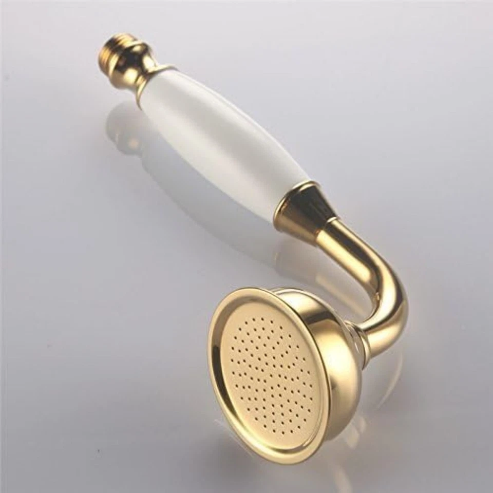Duschkopf Traditioneller viktorianischer Stil goldener Handduschsprühmaschine un - Bild 3 von 4