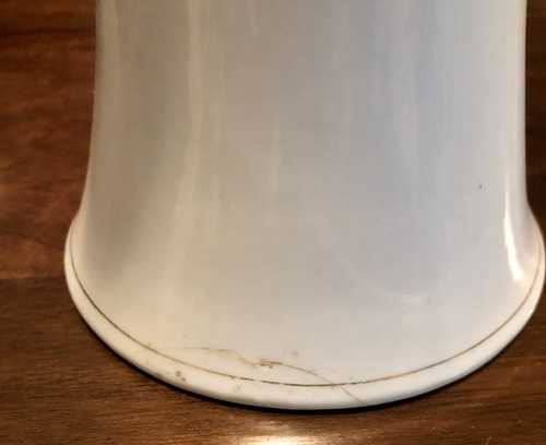 ANTIQUE 1900 ROYAL CROWN KINRAN NIPPON PORCELAIN COFFEE POT Small Lesion - Picture 3 of 3