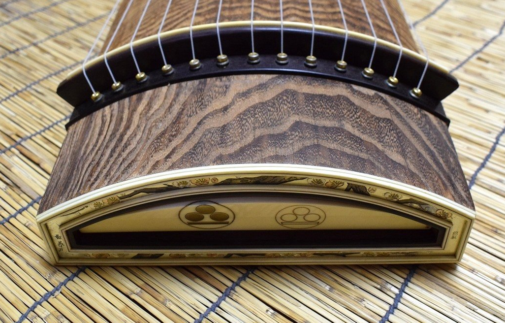 Koto Japanese harp 13 strings Silver Two Zaimei Ayasugi