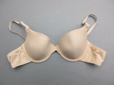 32B MAIDENFORM BEIGE UNDERWIRE PADDED BACK CLOSURE DEMI BRA 3L