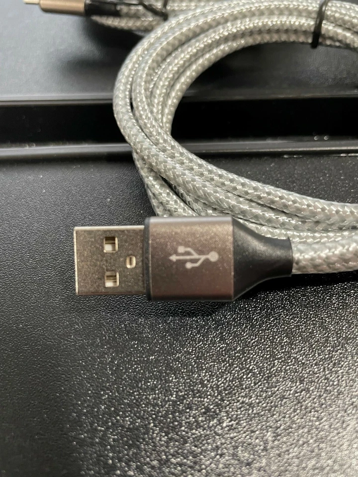 100 Pack MicroUSB Charger Cable (3 foot) Micro USB to USB A Nylon Braided Cord - Image 3 of 3