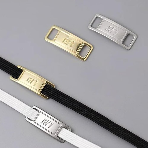 AF1 Lace Tag Set,Airforce One Metal Shoe Laces Buckle for Sneakers Decorations,R - Imagen 6 de 12