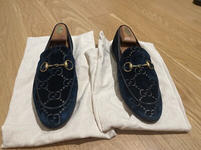 Men's Gucci Jordaan Velvet Loafer Size