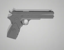 3d Model Stl File for CNC Router Laser and 3D Colt 1911 Model