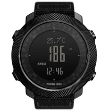 North Edge Men Sports Watches Waterproof 50M LED Digital Watch Compass Altitude 