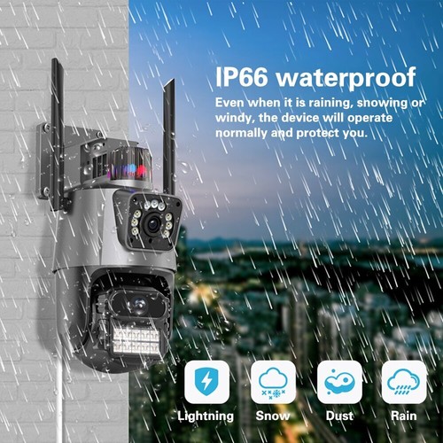 8MP 4K Wireless IP Camera WIFI Outdoor CCTV PTZ Smart Home Security IR Cam IP66 - Picture 4 of 19