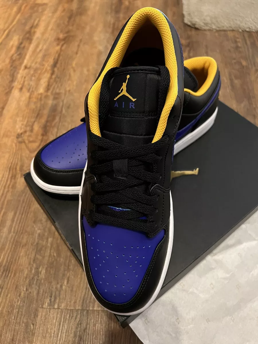 Jordan 1 hotsell lakers low