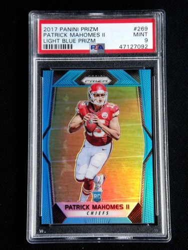 Patrick Mahomes II [Light Blue Prizm] #269 2017 Panini Prizm card
