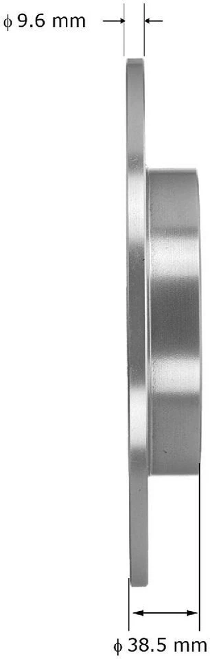 Rotor de freno de disco-Rotor de freno premium Bendix PRT5987 se adapta a Smart Fortwo 2005 Foto 3 de 4