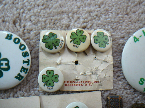 19 alfileres y alfileres vintage 4-H de 1929 a 1971 - premios a la membresía y al líder - Imagen 2 de 7