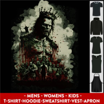 Premier Lord of Zombies Halloween Unisex Apron Schwarz Baumwolle Organic