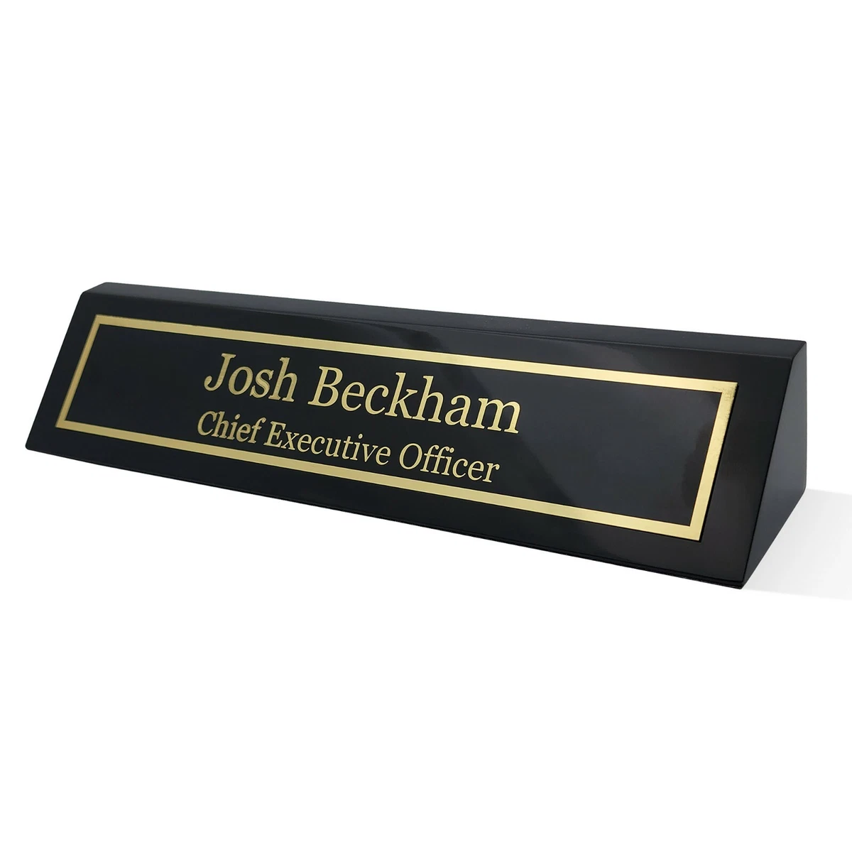 Elegant Wood Name Plate for Desk | The Perfect Desk Name Plate Personalized  Gift