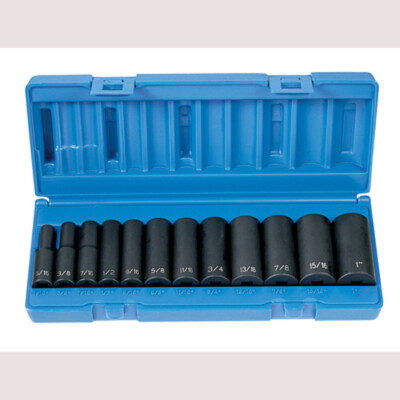 Grey Pneumatic 1202D 3/8'' Drive 12 Piece Deep Set - 12 Point