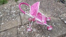 girl doll buggy pram baby kid child toy push walk pushchair first steps