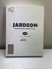 Lot de 6 panneaux acoustiques Jardeon grand rembourrage insonorisé blanc 12" X 16" X 3/8s"