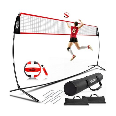 20FT Volleyball Training Net, Height Adjustable Volley Ball Nets for Hitting,...