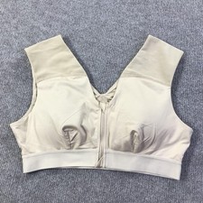 Tommie Copper Sports Bra Womens 2XL Shoulder Support Zip Front Activewear Gym