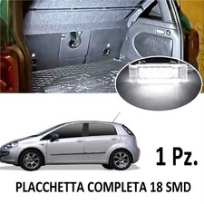 PLACCHETTA LED LUCE BAGAGLIAIO per FIAT GRANDE PUNTO EVO STREET 6000K 18 LED