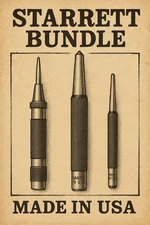 Genuine Starrett Precision Punch Set – Brand New - USA