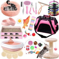 Kitten Starter Kit, 37 Pcs of Kitten Starter Kit for Indoor Kittens, Cat Esse...