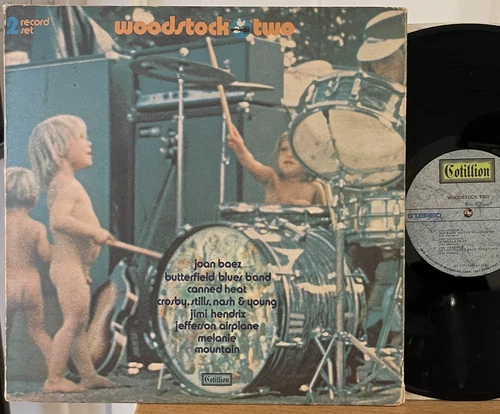Woodstock Two Vinyl 2 LP Cotillion SD 2-400 Jimi Hendrix CSNY Canned Heat 1971