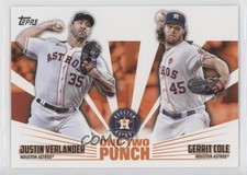2023 Topps Series 1 One-Two Punch Justin Verlander Gerrit Cole #12P-18 0g7