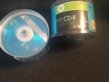 DEUX - 50 broches vierges CDR HP 52X CD-R ECO logo audio données musique disque