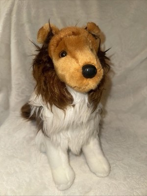 Douglas Collie Sheltie Dog Realistic Plush Stuffed Animal Brown White 10-12 