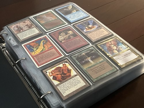 Big Old Vintage Magic The Gathering 1044 Cards Collection Binder Alpha Mtg Lot