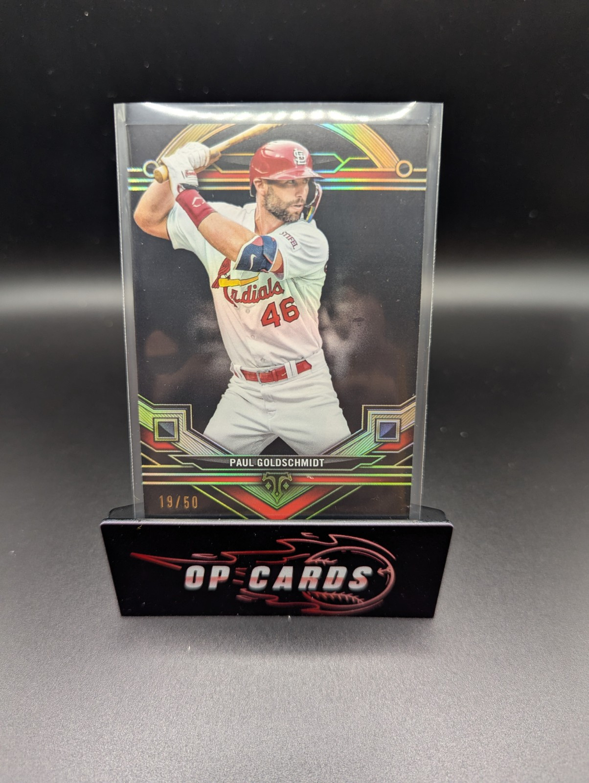 PAUL GOLDSCHMIDT 2024 TOPPS TRIPLE THREADS ONYX BLACK CARD /50 FREE SHIPPING